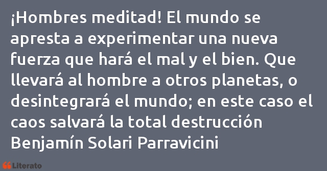 Frases de Benjamín Solari Parravicini