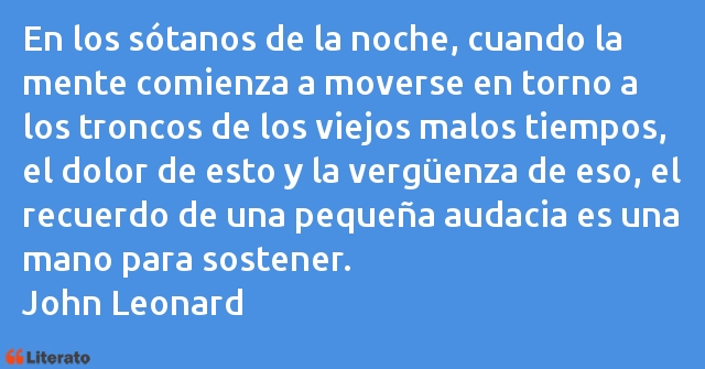 Frases de John Leonard