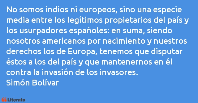 Frases de Simón Bolívar