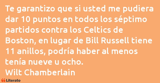 Frases de Wilt Chamberlain