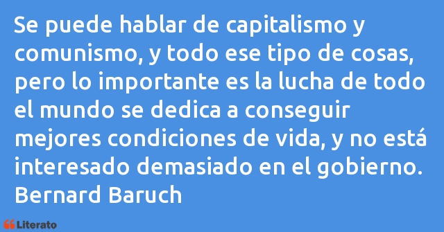 Frases de Bernard Baruch