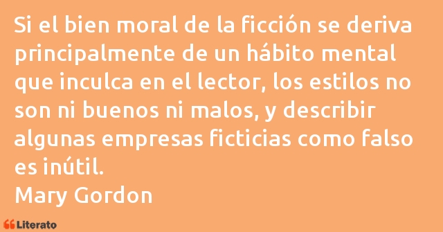 Frases de Mary Gordon