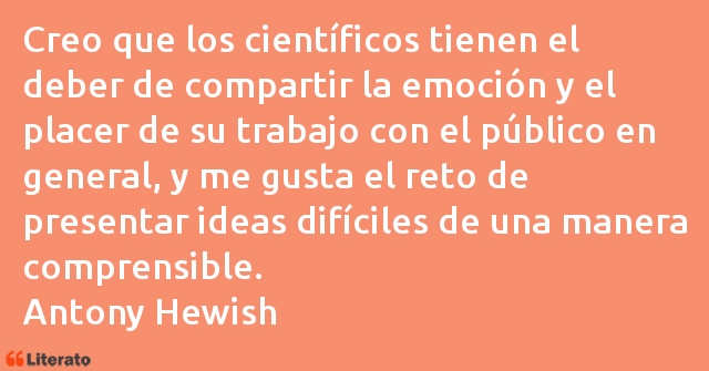 Frases de Antony Hewish