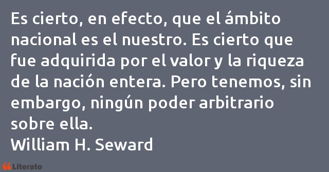 Frases de William H. Seward