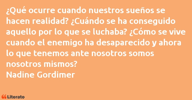 Frases de Nadine Gordimer