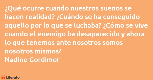 Frases de Nadine Gordimer