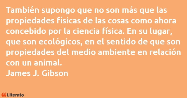 Frases de James J. Gibson