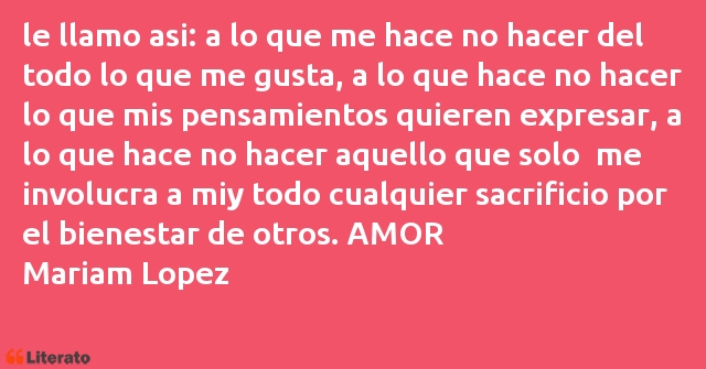 Frases de Mariam Lopez