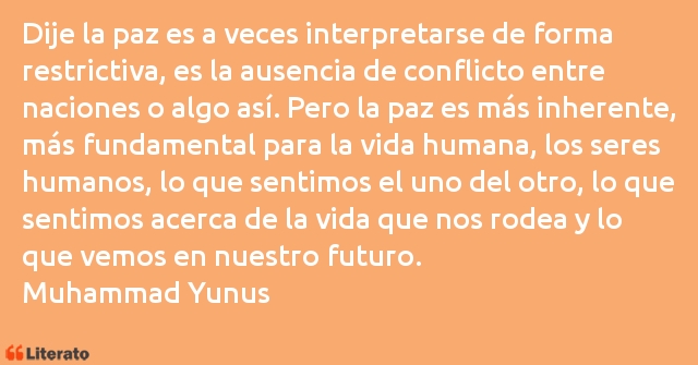 Frases de Muhammad Yunus