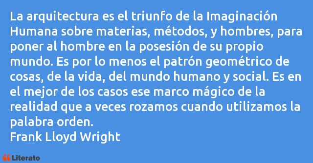 Frases de Frank Lloyd Wright