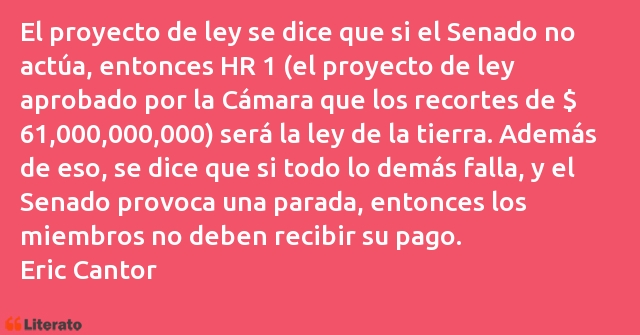 Frases de Eric Cantor