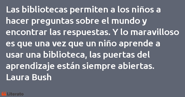 Frases de Laura Bush