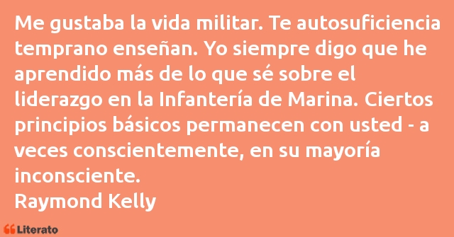 Frases de Raymond Kelly