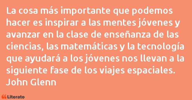 Frases de John Glenn