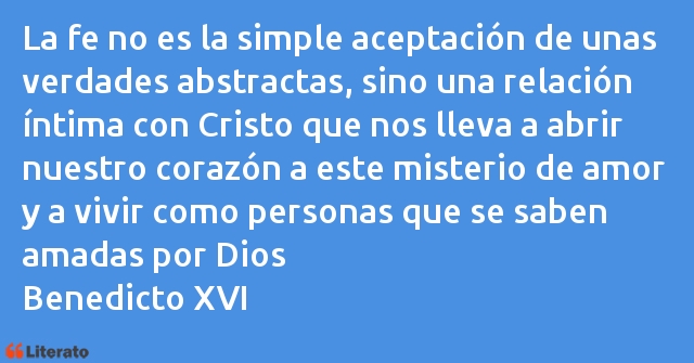 Frases de Benedicto XVI