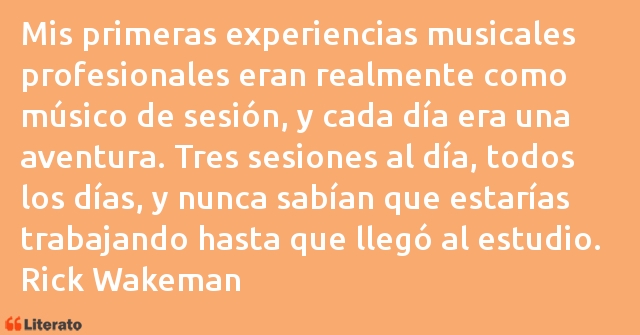 Frases de Rick Wakeman