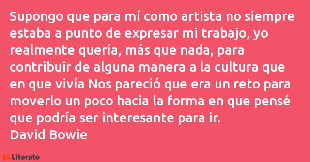 Frases de David Bowie