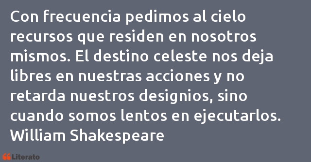 Frases de William Shakespeare