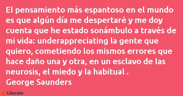 Frases de George Saunders