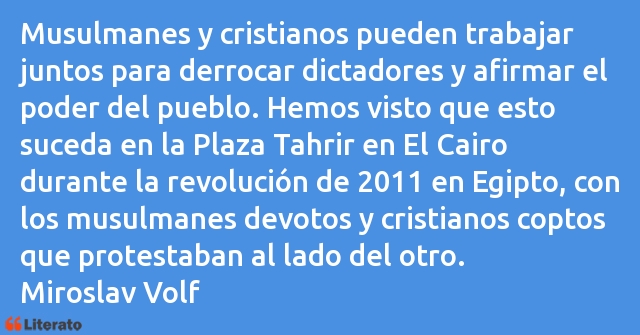 Frases de Miroslav Volf