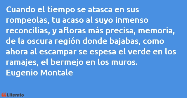 Frases de Eugenio Montale