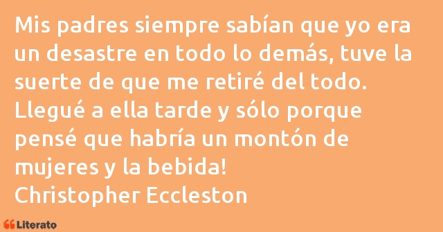 Frases de Christopher Eccleston