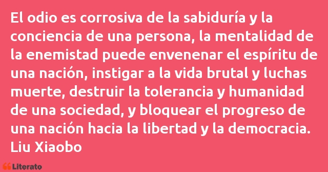 Frases de Liu Xiaobo