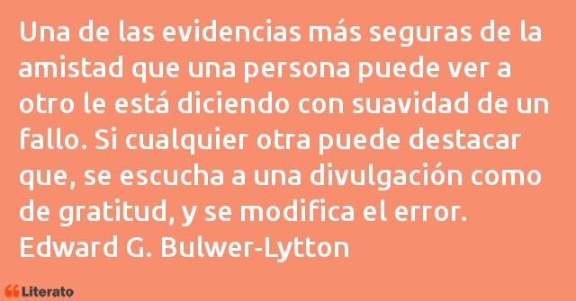 Frases de Edward G. Bulwer-Lytton