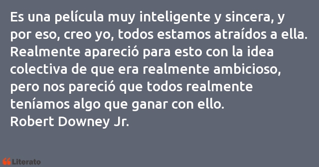 Frases de Robert Downey Jr.