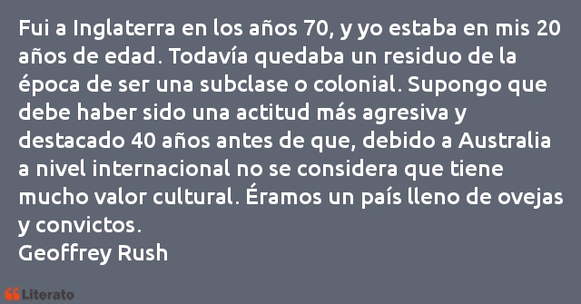 Frases de Geoffrey Rush