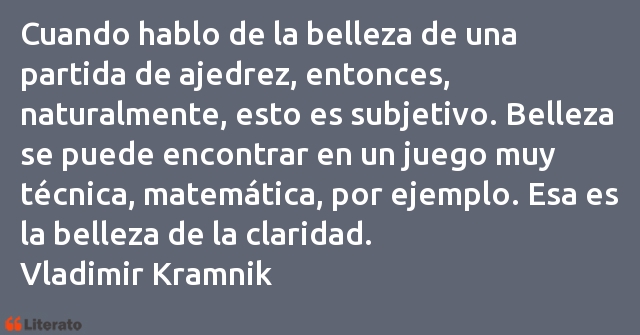 Frases de Vladimir Kramnik