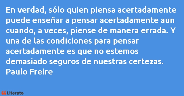 Frases de Paulo Freire