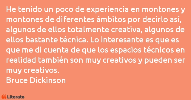 Frases de Bruce Dickinson