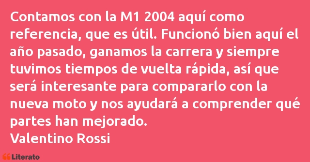 Frases de Valentino Rossi