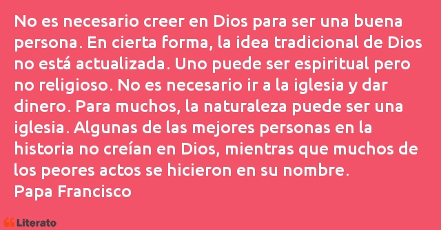 Frases de Papa Francisco