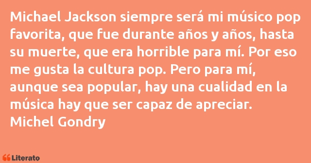 Frases de Michel Gondry