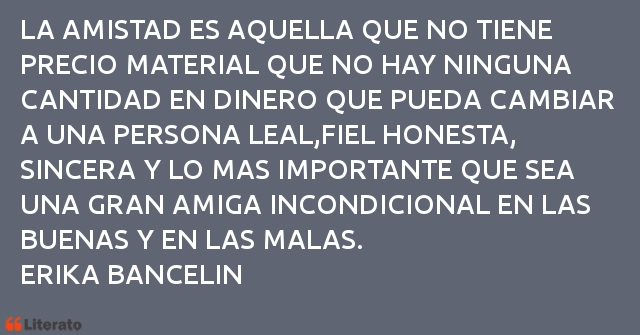 Frases de ERIKA BANCELIN