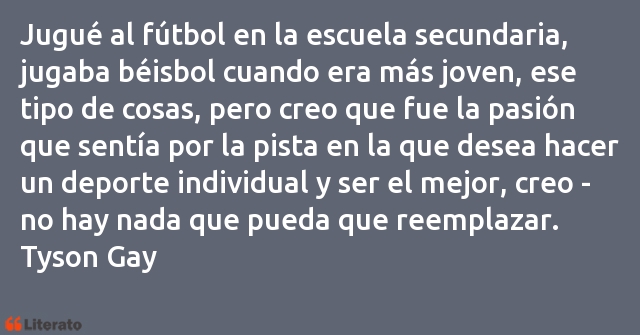 Frases de Tyson Gay