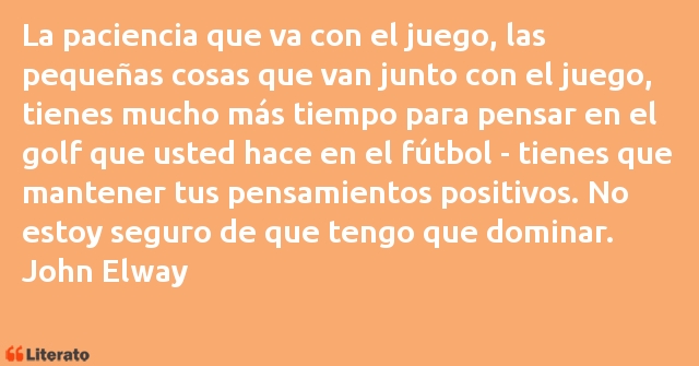 Frases de John Elway