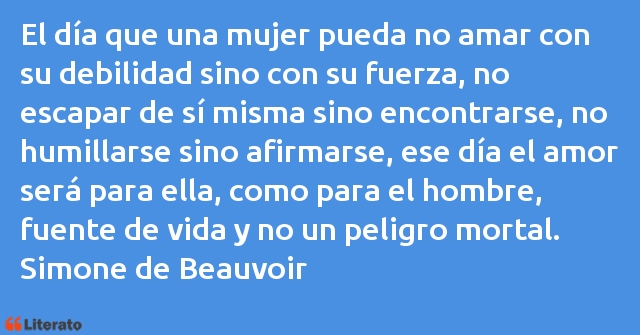 Frases de Simone de Beauvoir