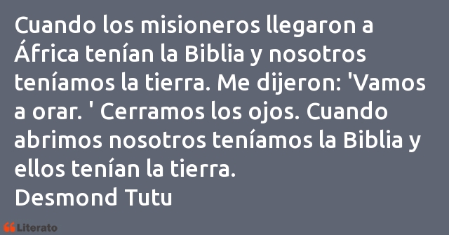 Frases de Desmond Tutu