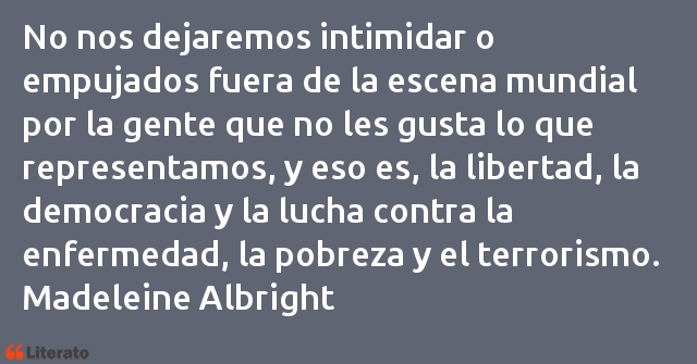 Frases de Madeleine Albright