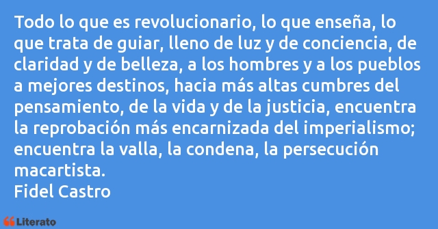 Frases de Fidel Castro