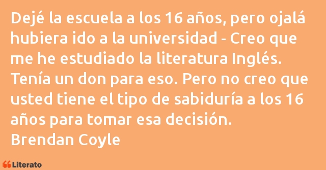 Frases de Brendan Coyle