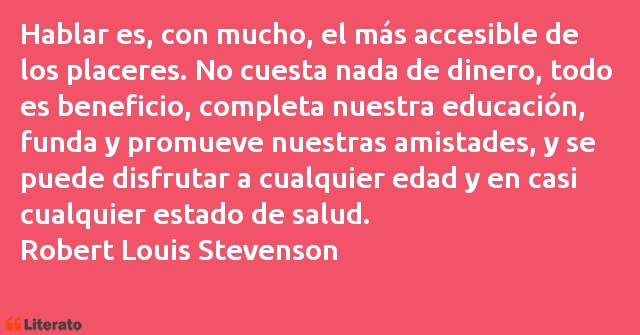 Frases de Robert Louis Stevenson