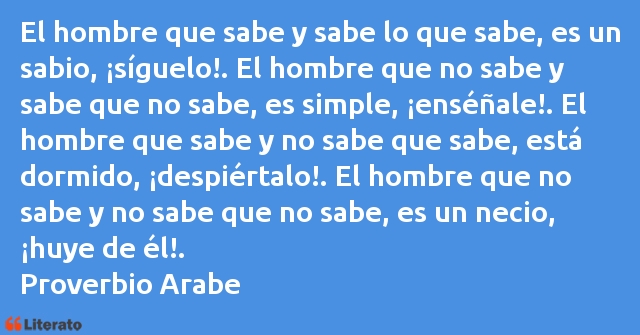 Frases de Proverbio árabe