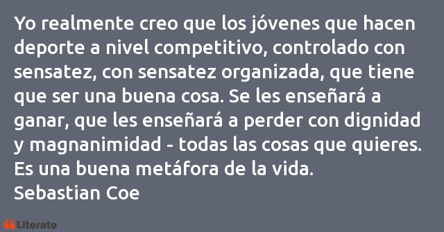 Frases de Sebastian Coe