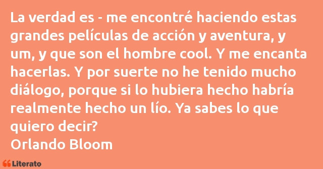 Frases de Orlando Bloom