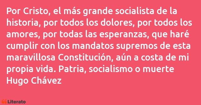 Frases de Hugo Chávez