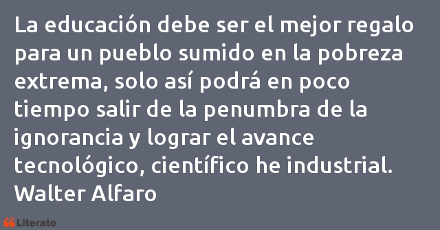 Frases de Walter Alfaro